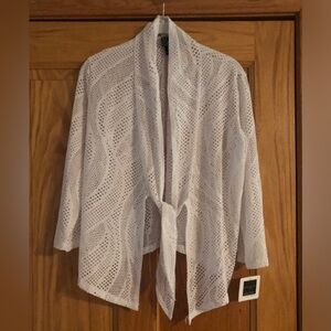 Clara Sun Woo Tie-Front Cardigan White L NWT